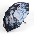Зонт механический «Пышные цветы», эпонж, 4 сложения, 8 спиц, R = 48 см, цвет МИКС - фото 9298368