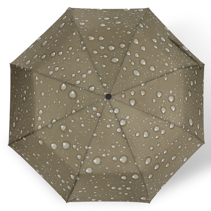Зонт автоматический «Капли», 3 сложения, 8 спиц, R = 47 см, рисунок МИКС - фото 1908077313