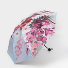 Зонт механический «Цветочная картина», эпонж, 4 сложения, 8 спиц, R = 48 см, цвет МИКС - фото 9298464