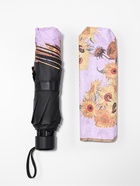 Зонт механический «Подсолнухи», эпонж, 4 сложения, 8 спиц, R=48/55 см, d=96 см, МИКС - Фото 4