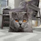 Подушка декоративная Этель "Британская кошка" 40х40 см, габардин, 100% п/э - Фото 1