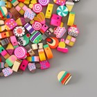 Бусины резиновые фигурные "Сладости" МИКС, уп. 500 шт. - фото 23778480