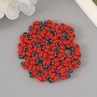 Бусины резиновые фигурные "Божьи коровки" МИКС, уп. 500 шт. - фото 23778484