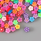 Бусины резиновые фигурные "Цветочки" МИКС, уп. 500 шт. - фото 23778508