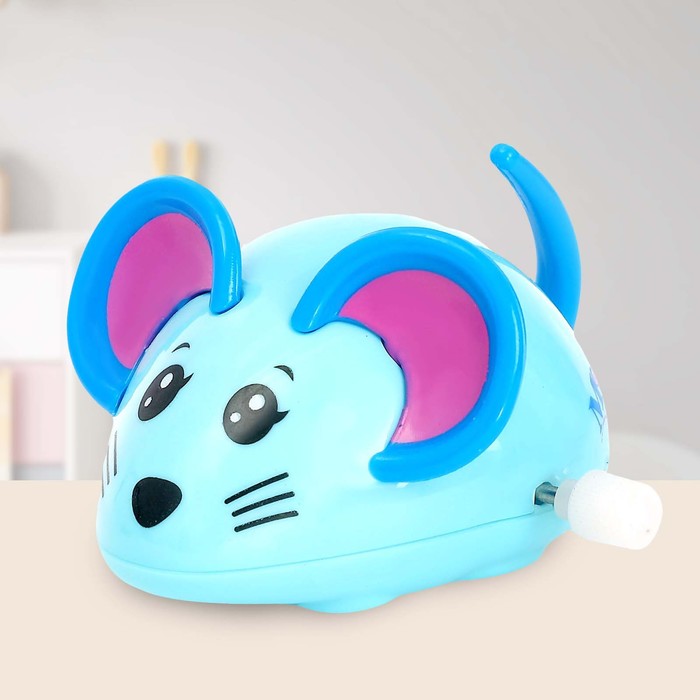 Заводная игрушка «Мышка», цвета МИКС - фото 1889135124
