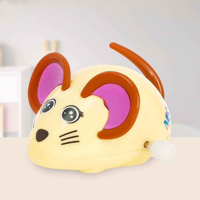 Заводная игрушка «Мышка», цвета МИКС - фото 1889135125