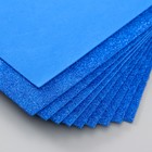 Фоамиран глиттерный 2 мм, 20х30 см, синий - Фото 4