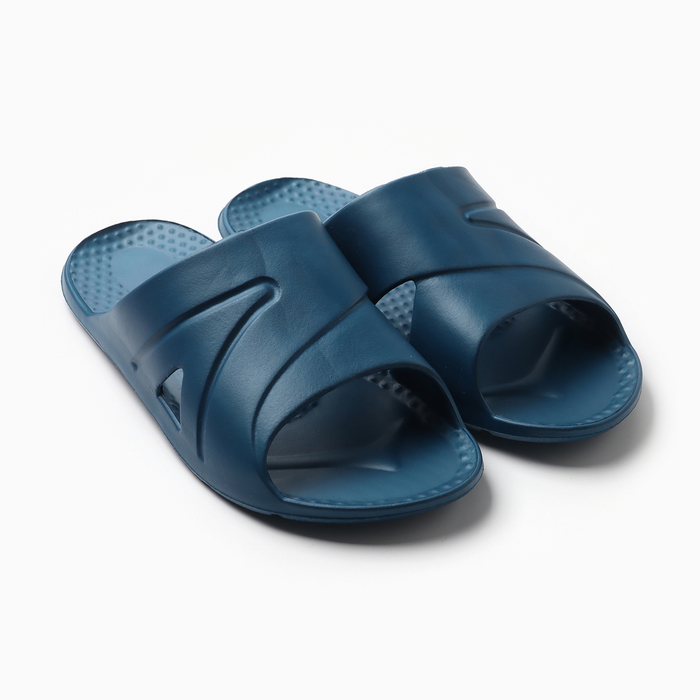 Сланцы мужские «Юкон», размер 43, синие - Фото 1