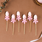 Шпажки на пасху «Яйцо», розовый, набор 6 шт. - Фото 2