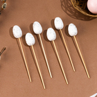 Шпажки на пасху «Яйцо пасхальное», белая, набор 6 шт. - Фото 3