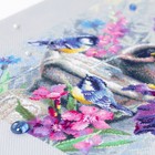 Набор для вышивания "Синицы у фонтана" 28 х 38 - фото 23765274