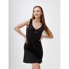 Ночная сорочка женская «Сердечко», размер 46, цвет чёрный - Фото 3