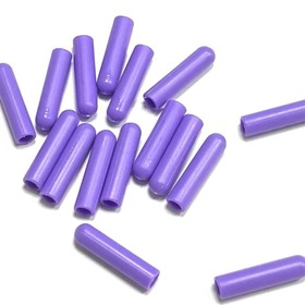 Наконечник для шнура, диаметр 0,5 см, 2,5 см, цвет фиолетовый