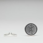Пуговица металлическая «Бантик маленький», размер 17 мм - фото 300020553