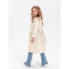Пальто стёганое для девочек AmaroBaby TRENDY, рост 116-122 см, цвет молочный - Фото 10