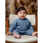 Джемпер детский вязаный Amarobaby Pure Love Buddy, рост 74 см, цвет голубой - Фото 5