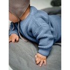 Джемпер детский вязаный Amarobaby Pure Love Buddy, рост 80 см, цвет голубой - Фото 11