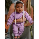 Джемпер детский вязаный Amarobaby Pure Love Buddy, рост 98 см, цвет лиловый - Фото 10