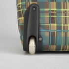 Сумка дорожная, отдел на молнии, наружный карман, 2 колеса, выдвижная ручка, цвет бирюзовый/жёлтый - Фото 4