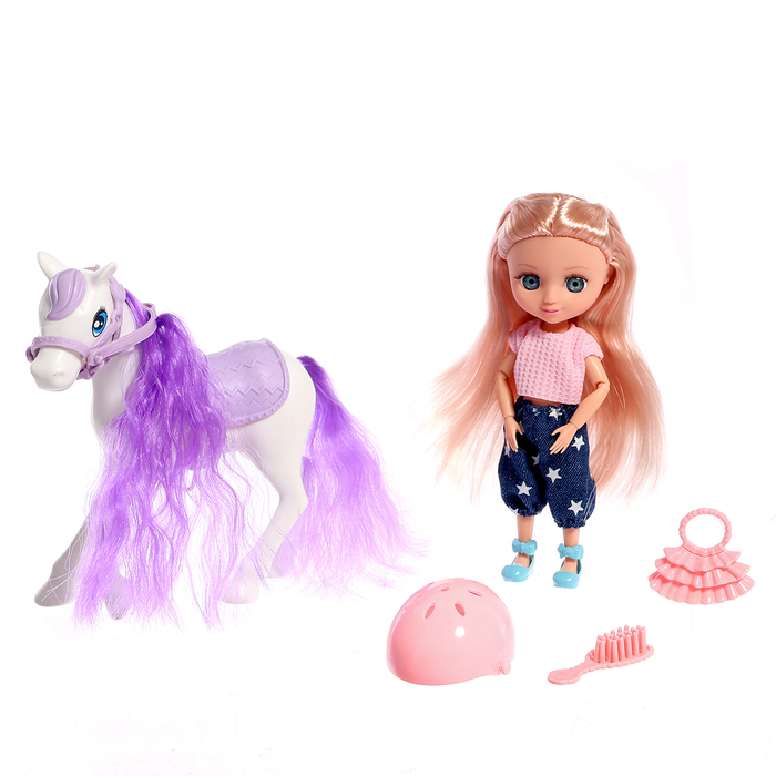Кукла-малышка «Маша» с лошадкой и аксессуарами, МИКС - фото 1909546128