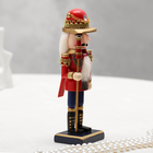 Щелкунчик с посохом, красный, 20 см, дерево - фото 23804264