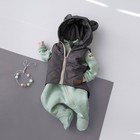 Безрукавка детская утеплённая KinDerLitto «Орсетто», рост 68-74 см, цвет графит - Фото 5