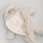 Комбинезон детский демисезонный KinDerLitto «Аванти-1», рост 56-62 см, цвет светло-бежевый - Фото 3