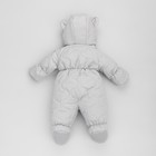 Комбинезон детский демисезонный KinDerLitto «Аванти-1», рост 56-62 см, цвет светло-серый - Фото 2