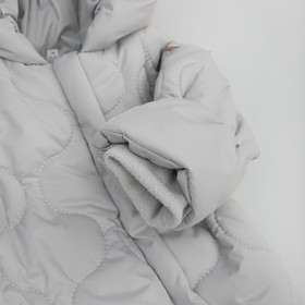 Комбинезон детский демисезонный KinDerLitto «Аванти-1», рост 68-74 см, цвет светло-серый