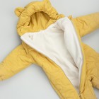 Комбинезон детский демисезонный открытый KinDerLitto «Аванти-2», рост 74-80 см, цвет горчица - Фото 3