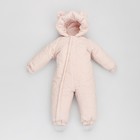 Комбинезон детский демисезонный открытый KinDerLitto «Аванти-2», рост 74-80 см, цвет розовая пудра - фото 109685583
