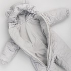Комбинезон детский демисезонный открытый KinDerLitto «Аванти-2», рост 74-80 см, цвет светло-серый - Фото 5