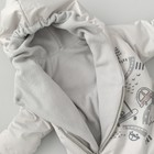 Комбинезон детский демисезонный KinDerLitto «Акварель. Собачки», рост 56-62 см, цвет серый - Фото 3