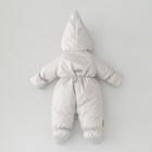 Комбинезон детский демисезонный KinDerLitto «Акварель. Собачки», рост 56-62 см, цвет серый - Фото 2