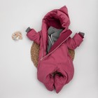 Комбинезон детский демисезонный KinDerLitto «Верт-1», рост 56-62 см, цвет малинка - фото 109685882