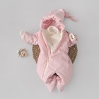 Комбинезон детский демисезонный KinDerLitto «Гномич-1», рост 56-62 см, цвет розовый - фото 109686150