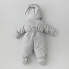 Комбинезон детский демисезонный KinDerLitto «Гномич-1», рост 56-62 см, цвет светло-серый - Фото 4
