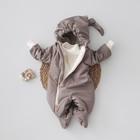 Комбинезон детский демисезонный KinDerLitto «Гномич-1», рост 56-62 см, цвет шоколад - Фото 1
