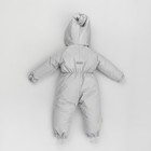 Комбинезон детский демисезонный открытый KinDerLitto «Гномич-2», рост 74-80 см, цвет светло-серый - Фото 2