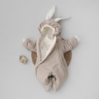 Комбинезон детский демисезонный KinDerLitto «Кроля», рост 56-62 см, цвет капучино - фото 109686405