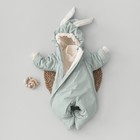 Комбинезон детский демисезонный KinDerLitto «Кроля», рост 56-62 см, цвет мята - фото 109686431