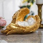 Сувенир "Ангел спящий", бело-золотистый, 13 см - Фото 1