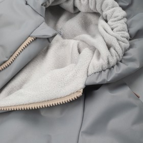 Комбинезон детский демисезонный открытый KinDerLitto «Новый домовёнок-2», рост 74-80 см, цвет серый