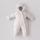Комбинезон детский демисезонный KinDerLitto «Топтыжка», рост 56-62 см, цвет серый - Фото 3