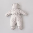 Комбинезон детский демисезонный KinDerLitto «Топтыжка», рост 56-62 см, цвет серый - Фото 4