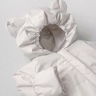 Комбинезон детский демисезонный KinDerLitto «Топтыжка», рост 56-62 см, цвет серый - Фото 6