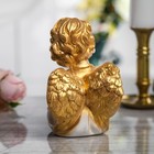 Сувенир "Ангел читает", бело-золотой, 20 см - Фото 3