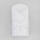 Комплект на выписку KinDerLitto «Бристоль», 5 предметов: одеяло, пелёнка, комбинезон-слип, шапочка, бант, демисезонный, рост 50-56 см, цвет белый - Фото 5