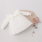 Платье для девочки KinDerLitto «Прованс», рост 74-80 см, цвет молочный - фото 110222152