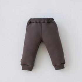 Костюм детский спортивный KinDerLitto «Оверсайз», 2 предмета: худи, штаны, рост 80-86 см, цвет графит